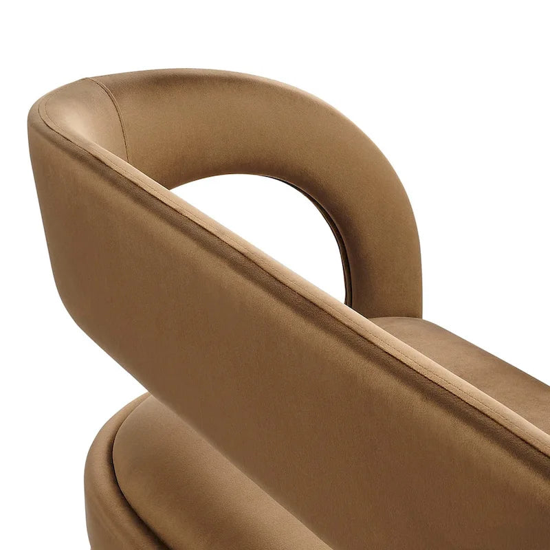 Banc d'appoint en velours Pinnacle Performance