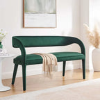 Banc d'appoint en velours Pinnacle Performance