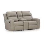 Canapé deux places inclinable Lavenhorne avec console – 77L x 42P x 43H