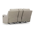 Canapé deux places inclinable Lavenhorne avec console – 77L x 42P x 43H