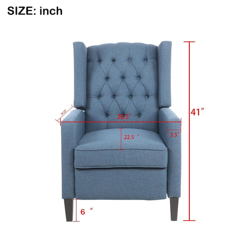 Fauteuil inclinable à dossier poussé