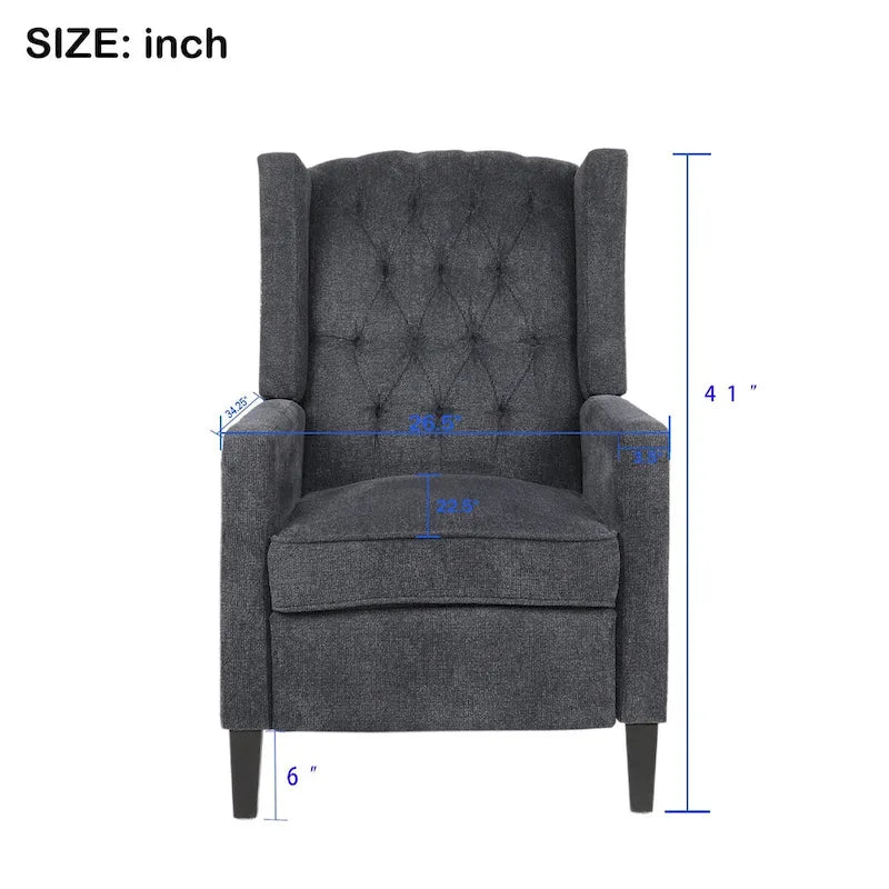 Fauteuil inclinable à dossier poussé