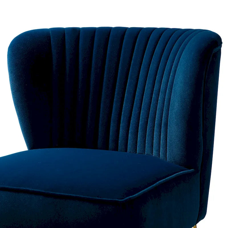 Lot de 2 chaises d'appoint rembourrées Barto avec dossier capitonné par