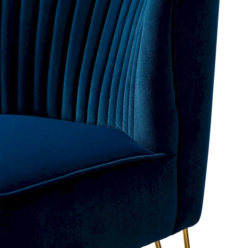 Lot de 2 chaises d'appoint rembourrées Barto avec dossier capitonné par