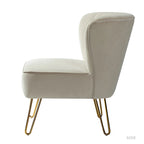 Lot de 2 chaises d'appoint rembourrées Barto avec dossier capitonné par