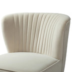 Lot de 2 chaises d'appoint rembourrées Barto avec dossier capitonné par