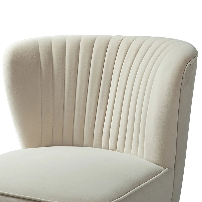 Lot de 2 chaises d'appoint rembourrées Barto avec dossier capitonné par