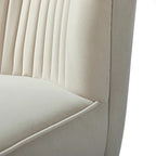 Lot de 2 chaises d'appoint rembourrées Barto avec dossier capitonné par