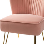 Lot de 2 chaises d'appoint rembourrées Barto avec dossier capitonné par