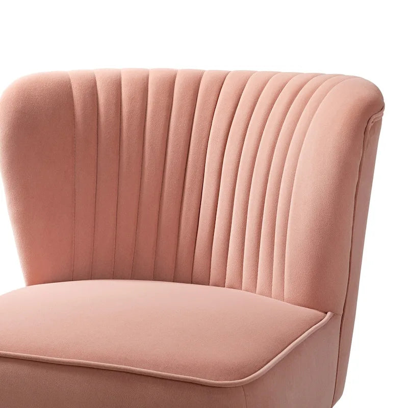 Lot de 2 chaises d'appoint rembourrées Barto avec dossier capitonné par