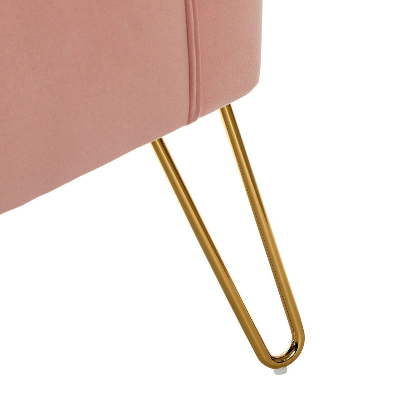 Lot de 2 chaises d'appoint rembourrées Barto avec dossier capitonné par