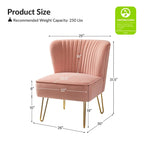 Lot de 2 chaises d'appoint rembourrées Barto avec dossier capitonné par