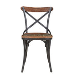 Chaises de salle à manger à dossier croisé (lot de 2)