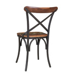 Chaises de salle à manger à dossier croisé (lot de 2)