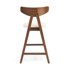 Tabourets de comptoir Stocker en tissu et hévéa (ensemble de 2) par Christopher Knight Home