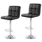 Tabourets de bar réglables en similicuir ou velours, tabourets de hauteur comptoir/bar/pub, lot de 2
