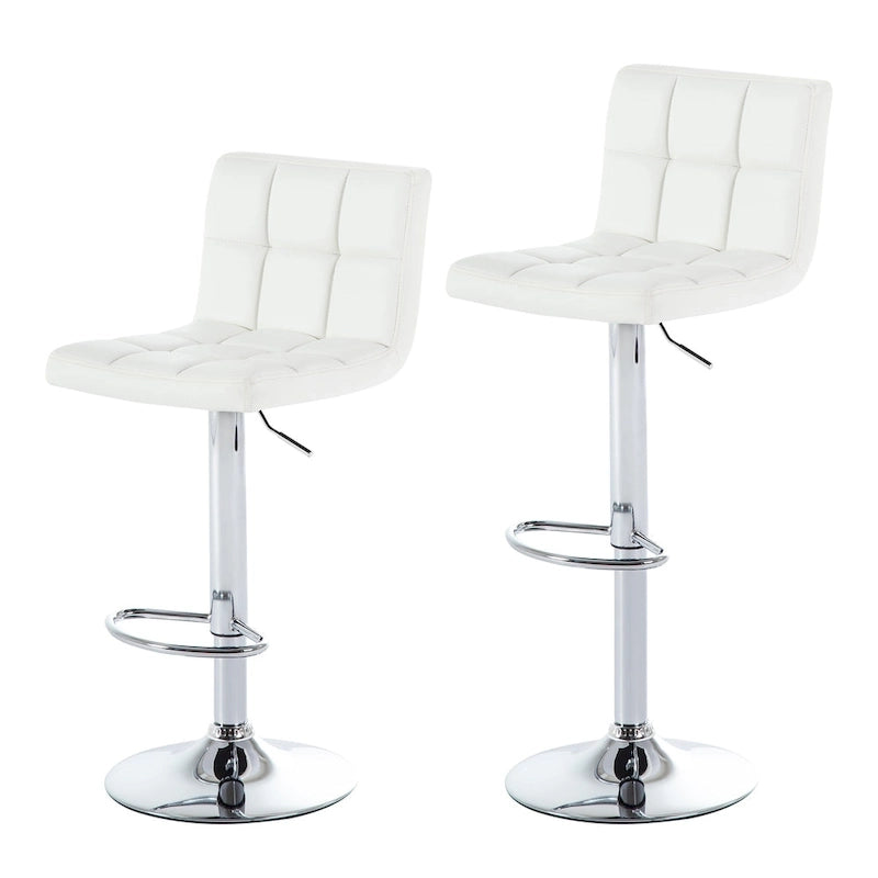 Tabourets de bar réglables en similicuir ou velours, tabourets de hauteur comptoir/bar/pub, lot de 2
