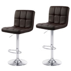 Tabourets de bar réglables en similicuir ou velours, tabourets de hauteur comptoir/bar/pub, lot de 2