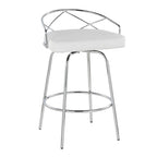 Tabouret de comptoir à hauteur fixe Charlotte Glam 26 (lot de 2)