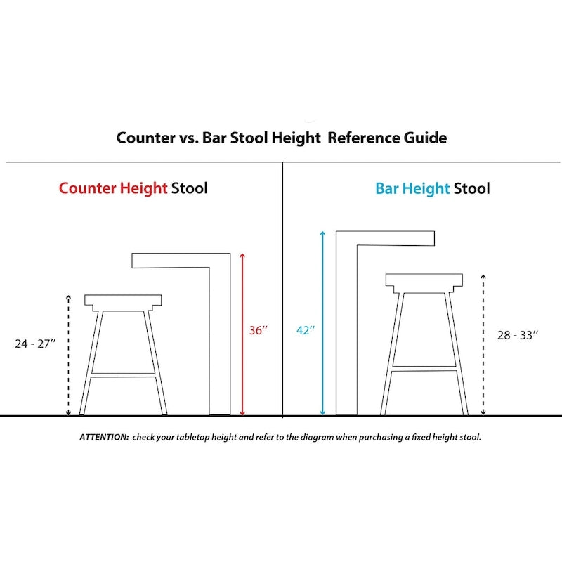 Tabouret de comptoir à hauteur fixe Charlotte Glam 26 (lot de 2)
