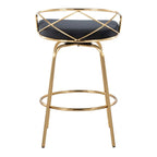 Tabouret de comptoir à hauteur fixe Charlotte Glam 26 (lot de 2)