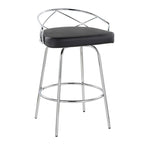 Tabouret de comptoir à hauteur fixe Charlotte Glam 26 (lot de 2)