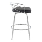 Tabouret de comptoir à hauteur fixe Charlotte Glam 26 (lot de 2)