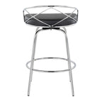 Tabouret de comptoir à hauteur fixe Charlotte Glam 26 (lot de 2)
