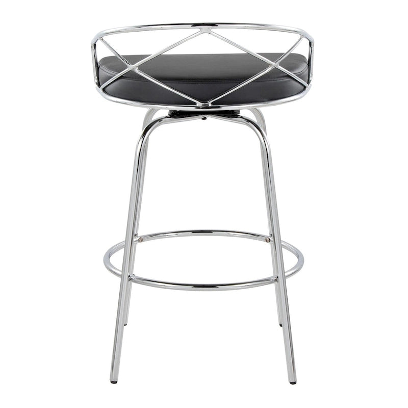 Tabouret de comptoir à hauteur fixe Charlotte Glam 26 (lot de 2)