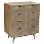 Mini-commode à 4 tiroirs Bidi Mid-Century Modern par