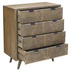 Mini-commode à 4 tiroirs Bidi Mid-Century Modern par