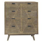 Mini-commode à 4 tiroirs Bidi Mid-Century Modern par
