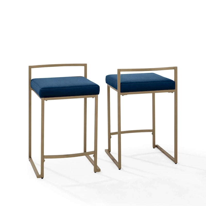 Ensemble de 2 tabourets de bar hauteur comptoir Crosley Harlowe