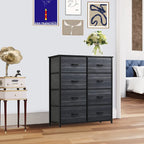 Commode verticale moderne à 8 tiroirs en tissu, tour de rangement pour chambre à coucher