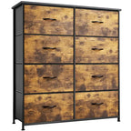 Commode verticale moderne à 8 tiroirs en tissu, tour de rangement pour chambre à coucher