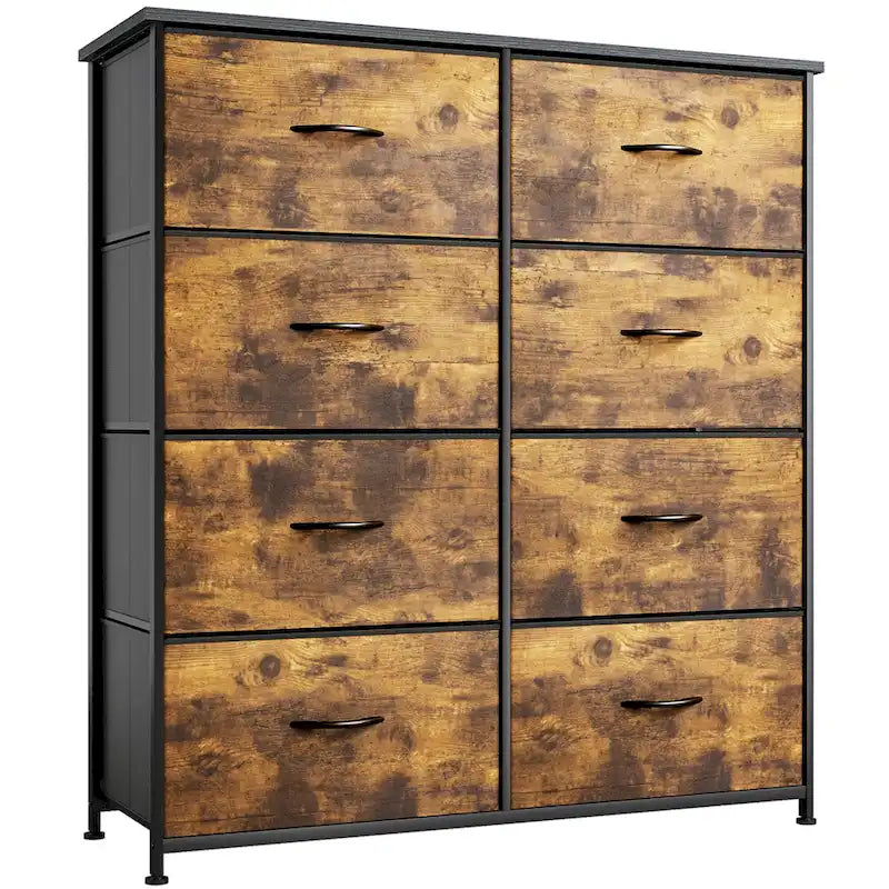 Commode verticale moderne à 8 tiroirs en tissu, tour de rangement pour chambre à coucher