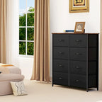 Commode verticale moderne à 8 tiroirs en tissu, tour de rangement pour chambre à coucher