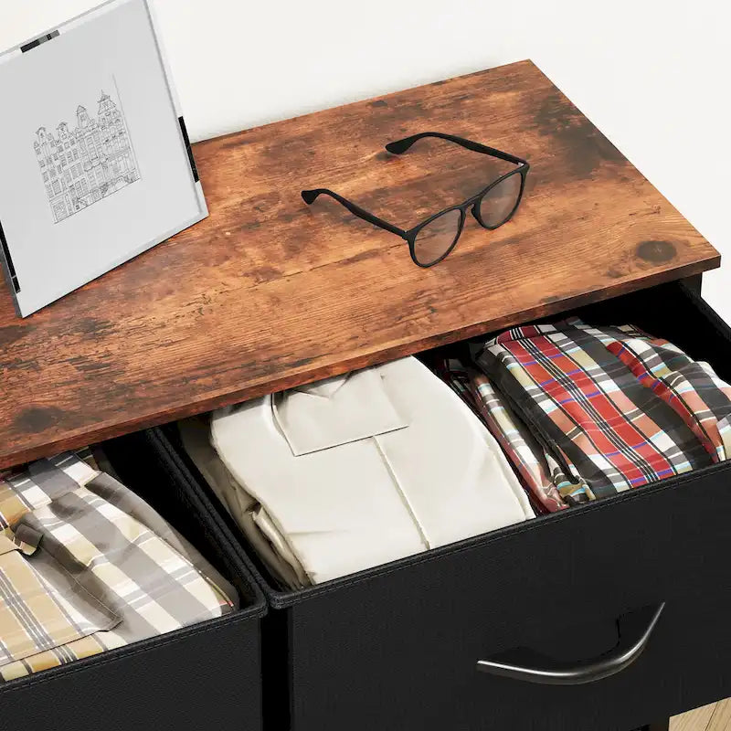 Commode verticale moderne à 8 tiroirs en tissu, tour de rangement pour chambre à coucher