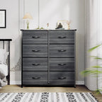 Commode verticale moderne à 8 tiroirs en tissu, tour de rangement pour chambre à coucher