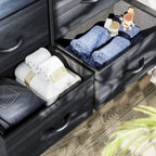Commode verticale moderne à 8 tiroirs en tissu, tour de rangement pour chambre à coucher