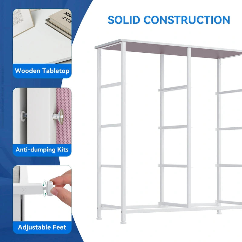 Commode verticale moderne à 8 tiroirs en tissu, tour de rangement pour chambre à coucher