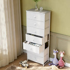 Commode de rangement à 7 tiroirs pour chambre à coucher