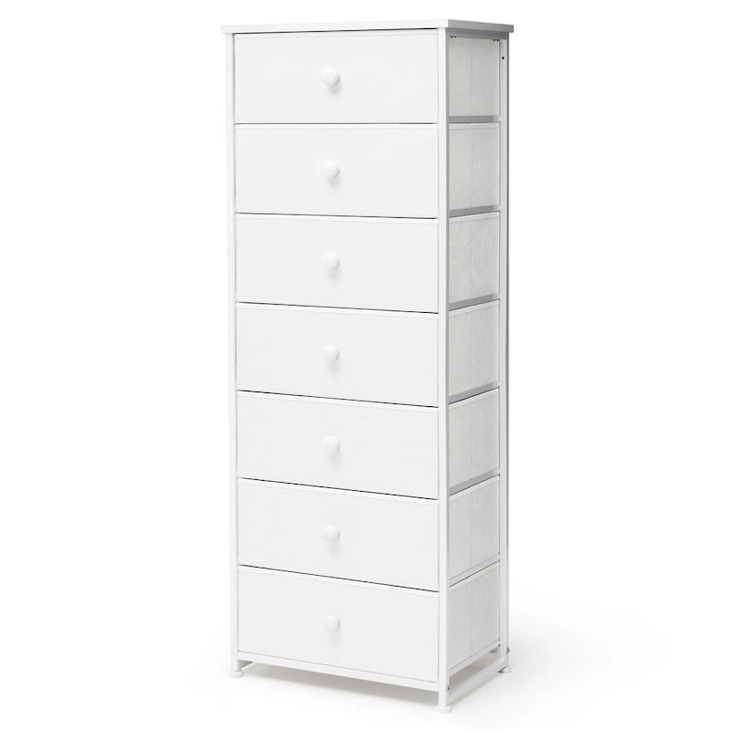 Commode de rangement à 7 tiroirs pour chambre à coucher