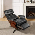 Fauteuil inclinable en similicuir de style moderne du milieu du siècle