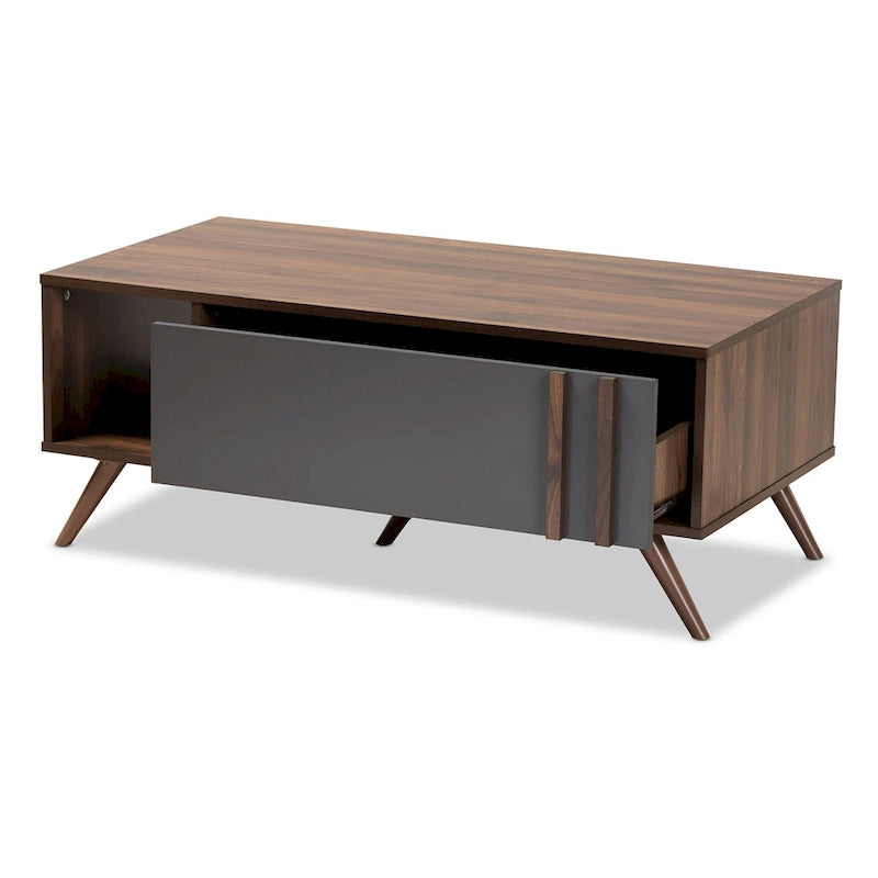 Table basse Naoki moderne et contemporaine à 1 tiroir