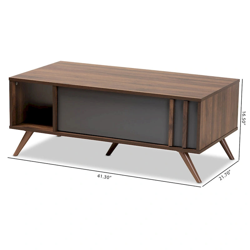 Table basse Naoki moderne et contemporaine à 1 tiroir