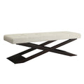 Banc Bosworth 48 po en bois à piètement en X par Classic