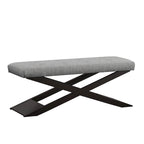 Banc Bosworth 48 po en bois à piètement en X par Classic