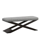 Banc Bosworth 48 po en bois à piètement en X par Classic