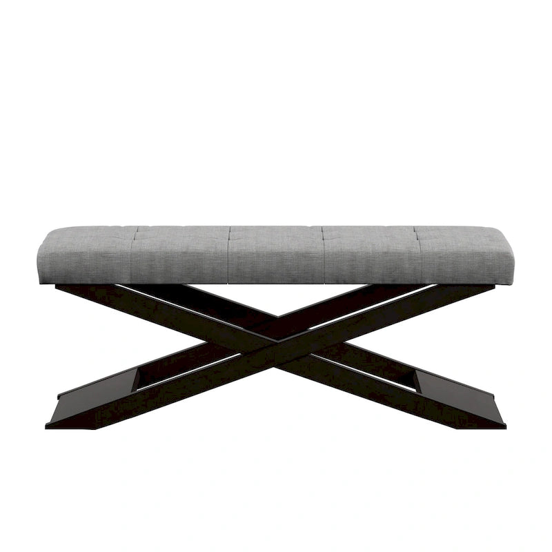 Banc Bosworth 48 po en bois à piètement en X par Classic